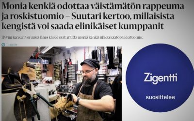 HS: ruiskuvalulla tehdyt polyuretaanipohjat ovat korjauskelvottomien kenkien klassikko – New Feet-kevätmallistoon tulossa superkeveitä kumipohjia